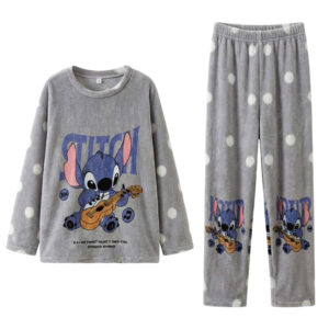 ست راحتی حوله‌ای زنانه | مدل استیج رنگ طوسی نرم و گرم